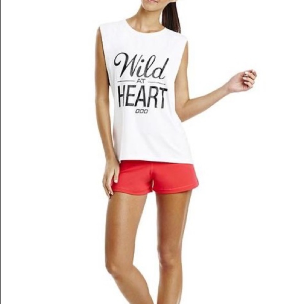 Lorna Jane wild at heart open back tank muscle tee